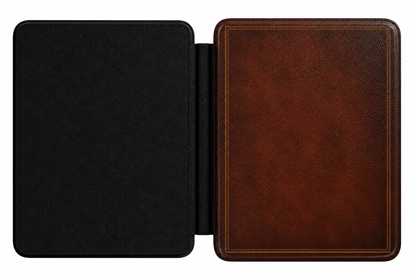 Antique book Kindle case front cover — vintage tooled book cover print
