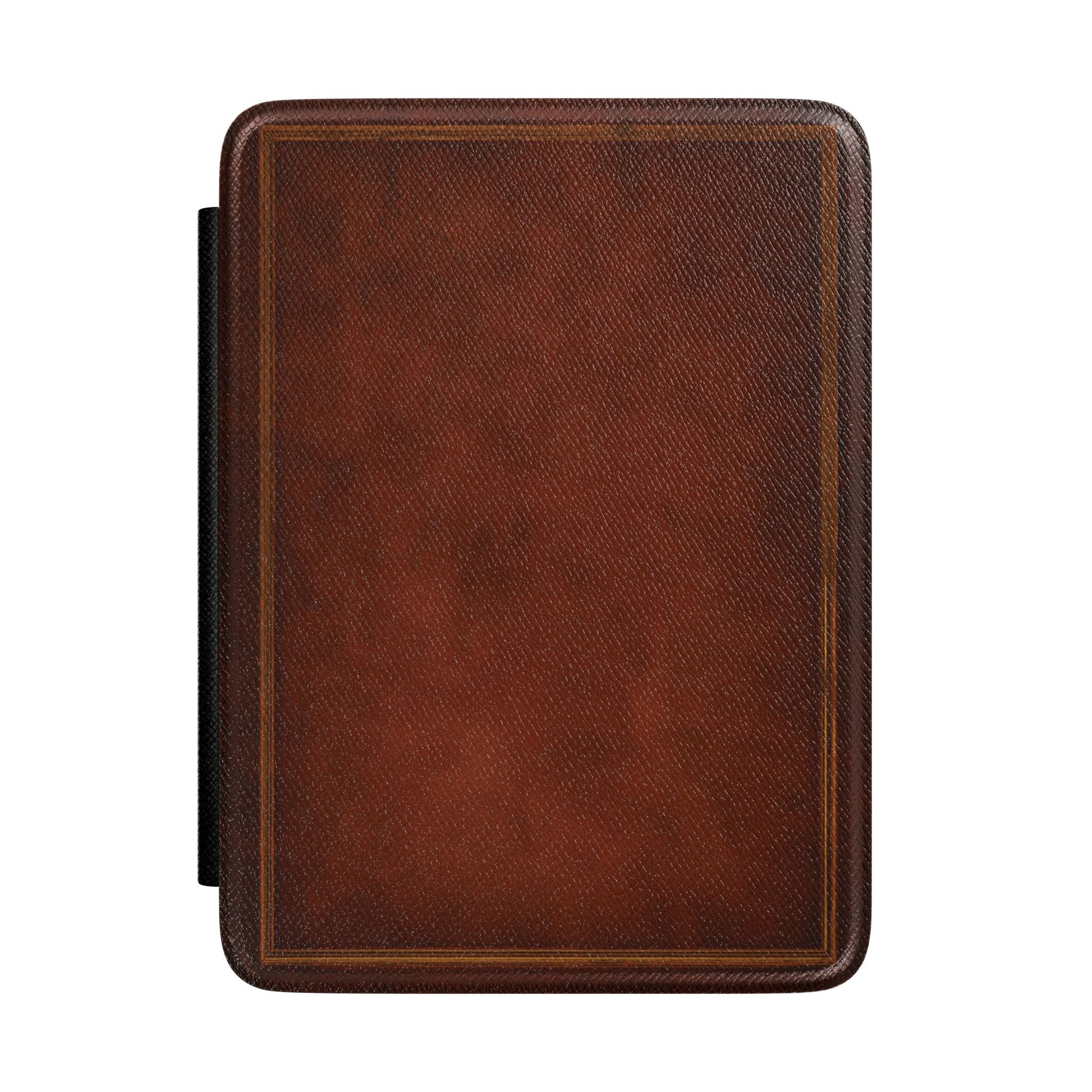 Antique book Kindle case — vintage tooled book cover print in Saffiano