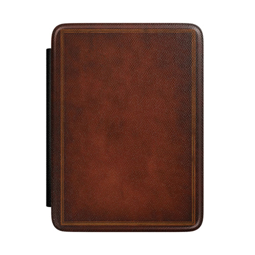 Antique book Kindle case — vintage tooled book cover print in Saffiano
