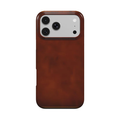 Antique Leather Book phone case – MagSafe iPhone case, front view