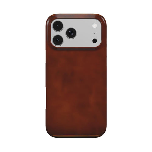 Antique Leather Book phone case – MagSafe iPhone case, front view