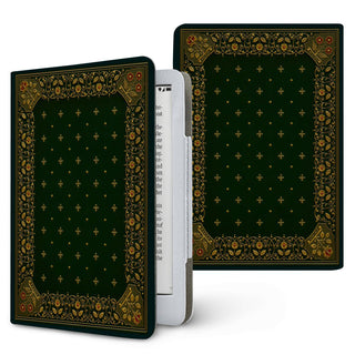 Gilded Antique Binding Kindle case, printed front and back, fits Kindle Paperwhite 6.8 and 7 inch and Colorsoft