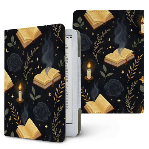 Witchy Academia Kindle case, printed front and back, fits Kindle Paperwhite 6.8 and 7 inch and Colorsoft