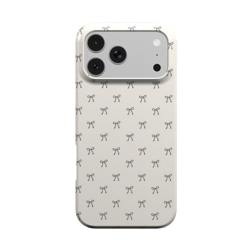Black Bows phone case – MagSafe iPhone case, front view
