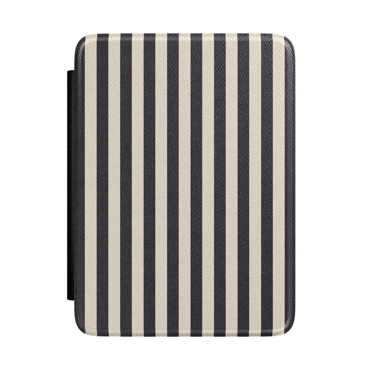 Black Cream Stripe Kindle case — black and cream stripe print