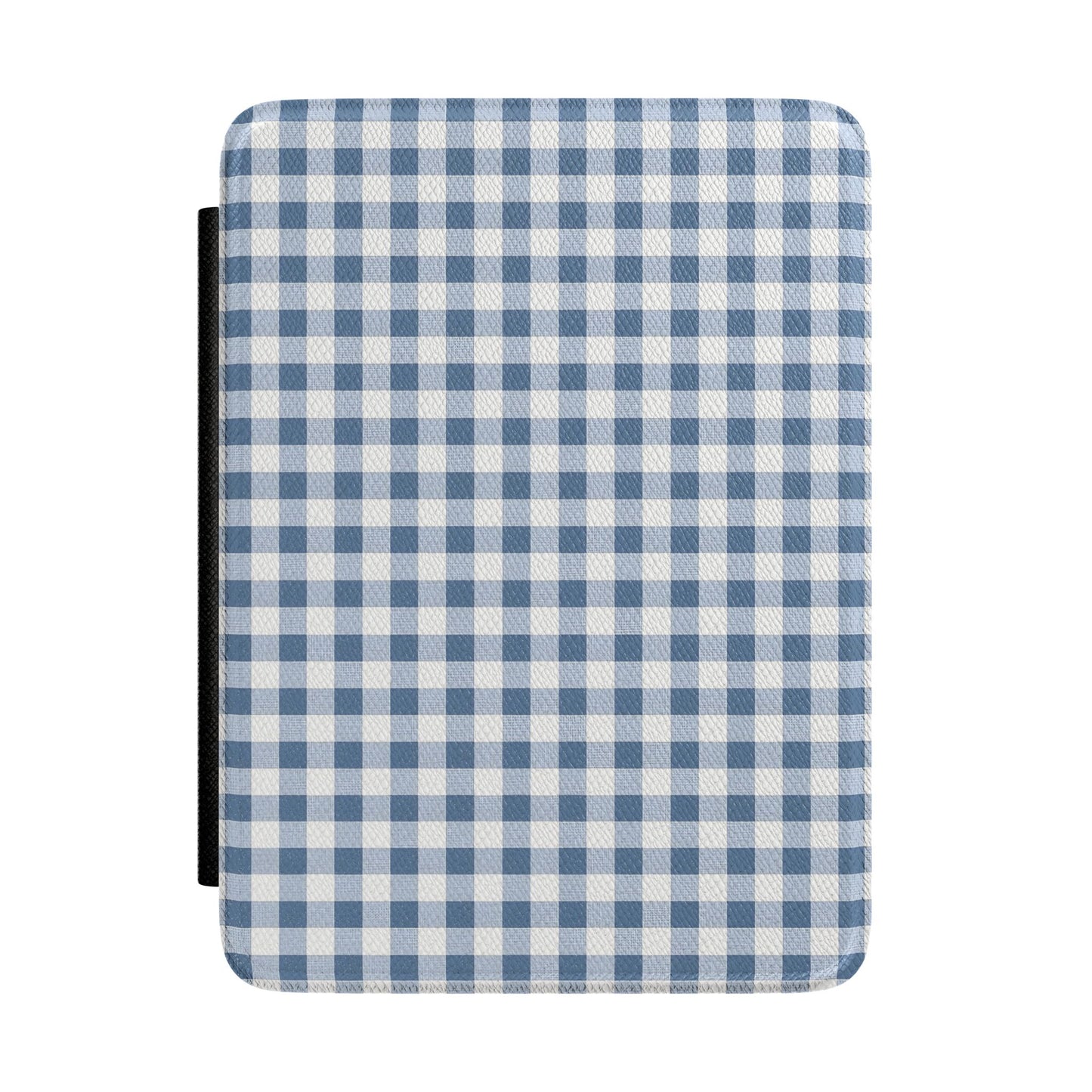 Blue Gingham Kindle case — blue and cream gingham check print