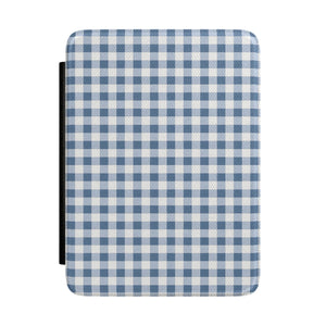 Blue Gingham Kindle Case