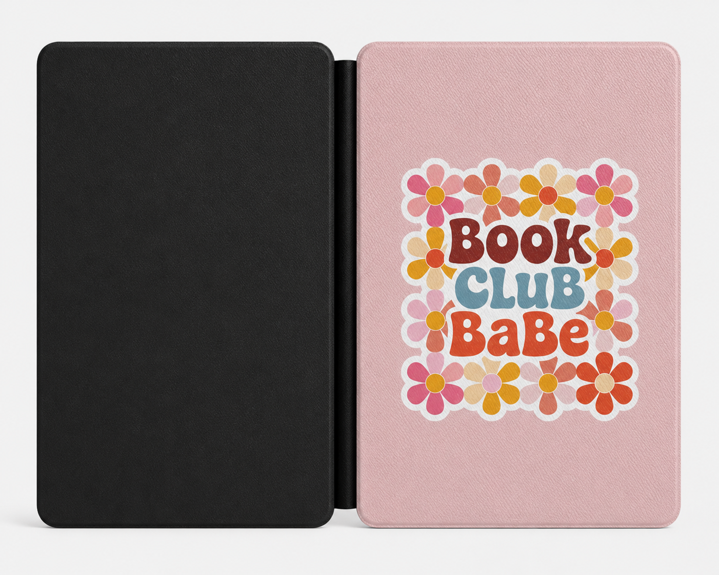 Book Club Babe Kindle case front cover — bookish slogan print