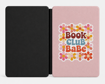 Book Club Babe Kindle case front cover — bookish slogan print