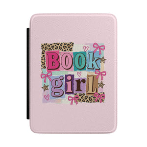 Book Girl Sticker Collage Kindle Case