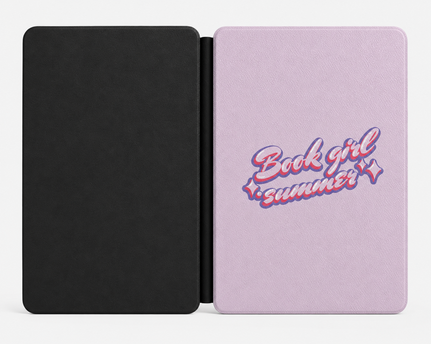 Book Girl Summer Kindle case front cover — summery bookish print