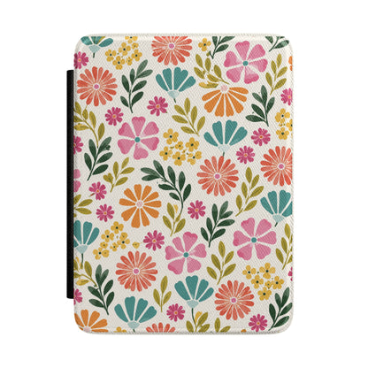Bright Folk Floral Kindle case — bright folk floral print