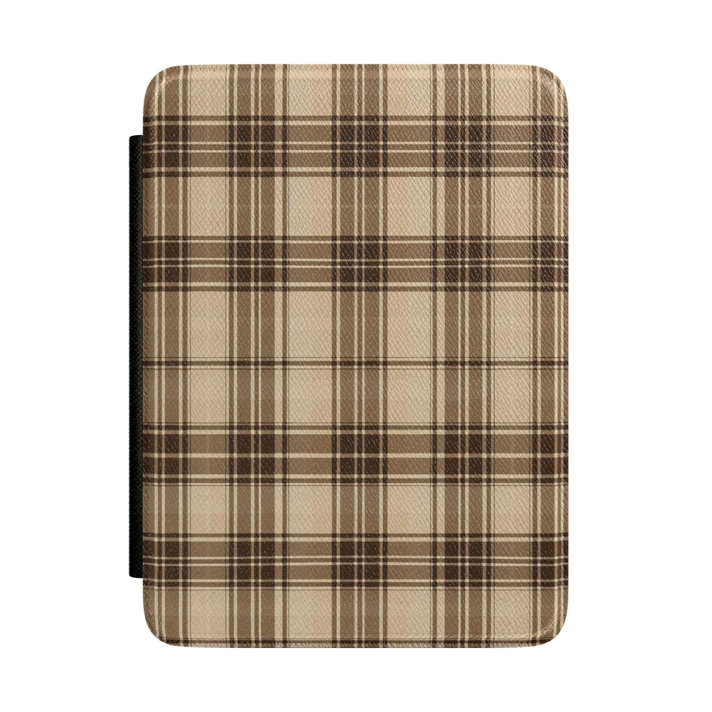 Brown Tartan Kindle case — brown tartan plaid print