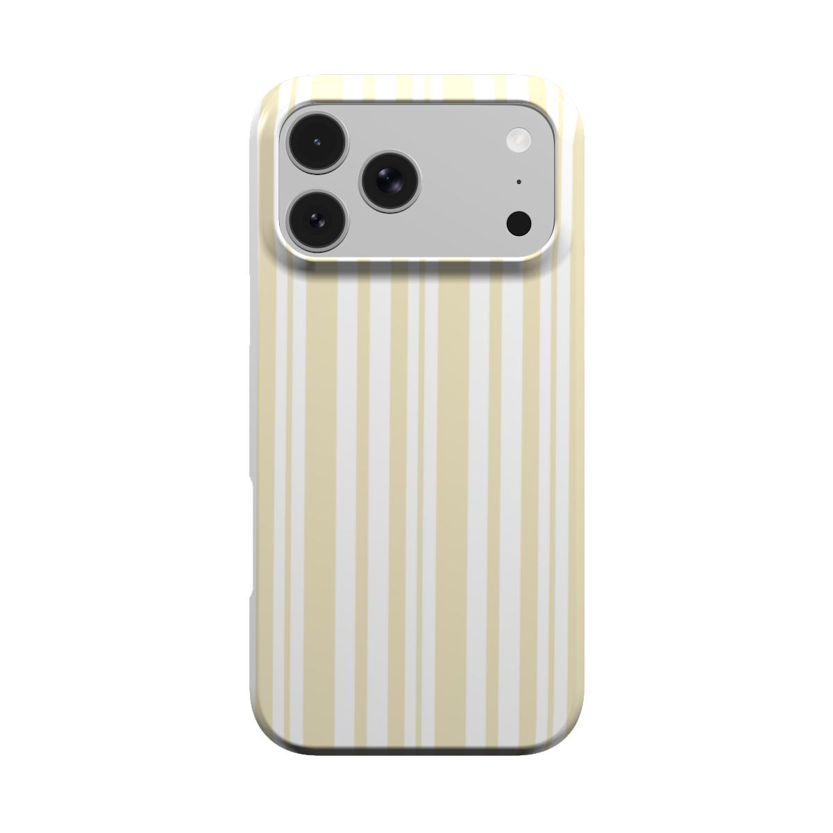 Butter Ticking Stripe phone case – MagSafe iPhone case, front view