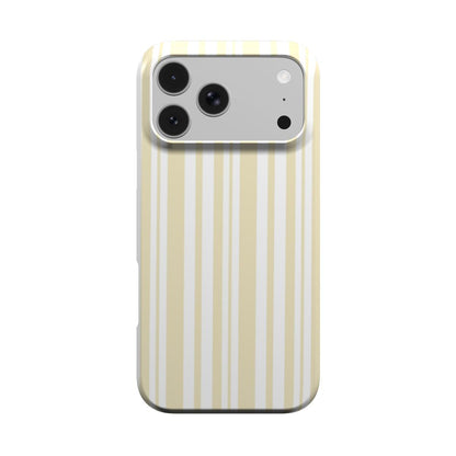 Butter Ticking Stripe phone case – MagSafe iPhone case, front view