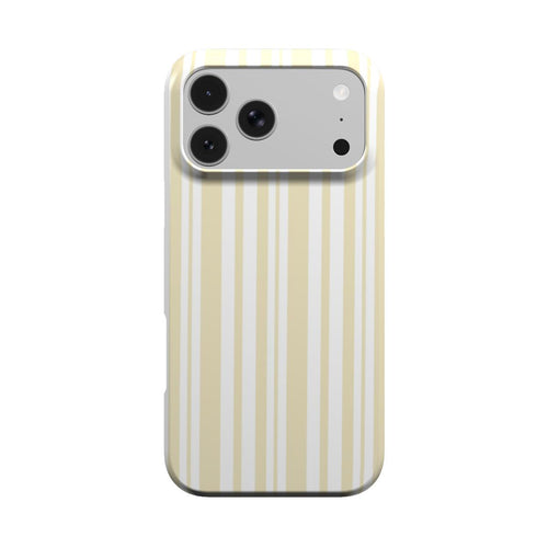 Butter Ticking Stripe phone case – MagSafe iPhone case, front view