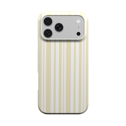 Butter Ticking Stripe phone case – MagSafe iPhone case, front view