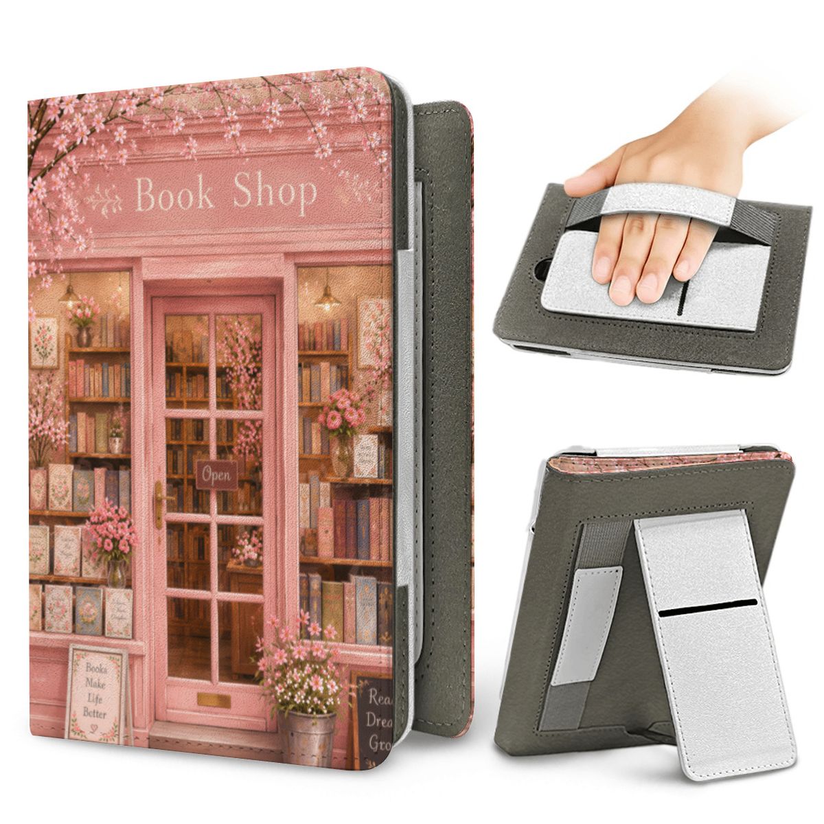 Cherry Blossom Bookshop Kindle case for Kindle Paperwhite, view 2
