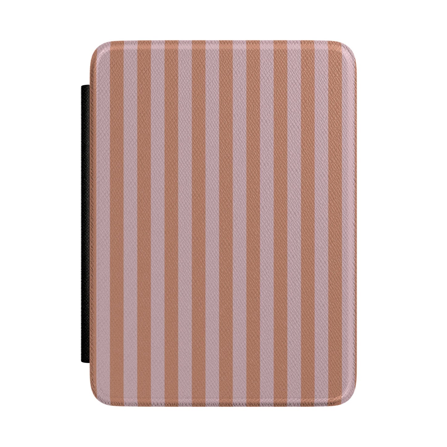 Caramel Lilac Stripe Kindle case — caramel and lilac stripe print
