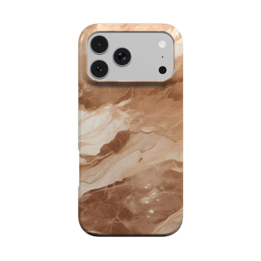 Caramel Marble phone case – MagSafe iPhone case, front view