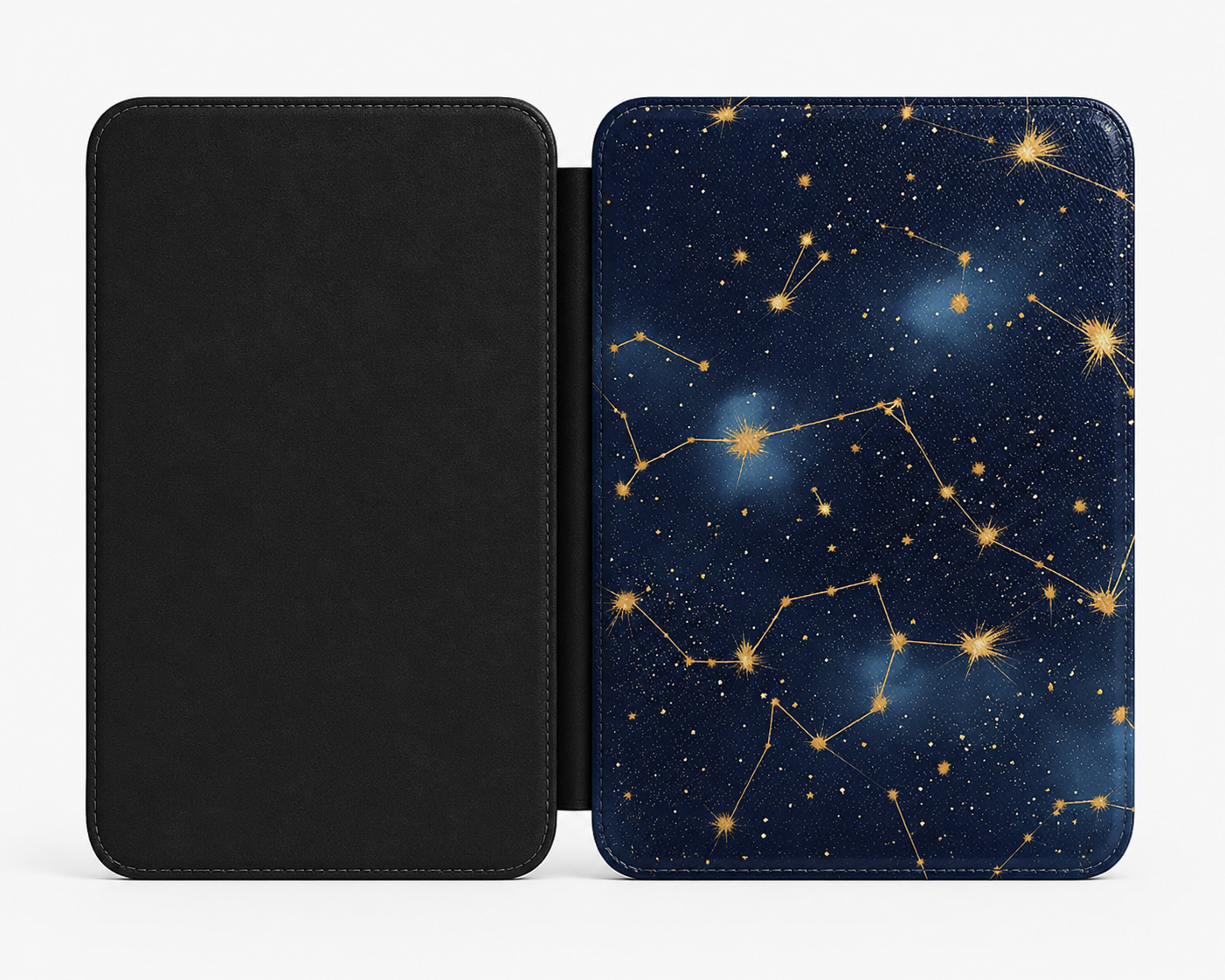 Celestial constellations Kindle case front cover — star-map print