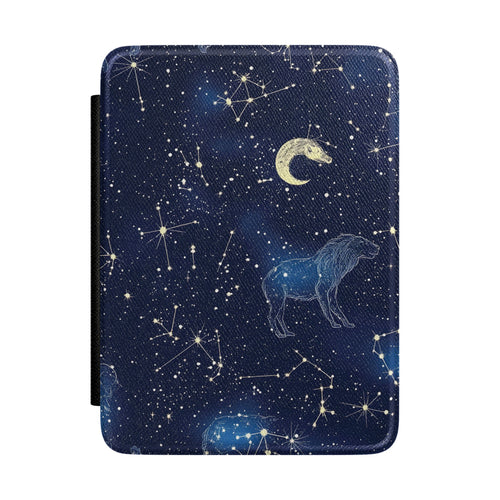 Celestial Stallion Kindle case — mystical horse and stars print