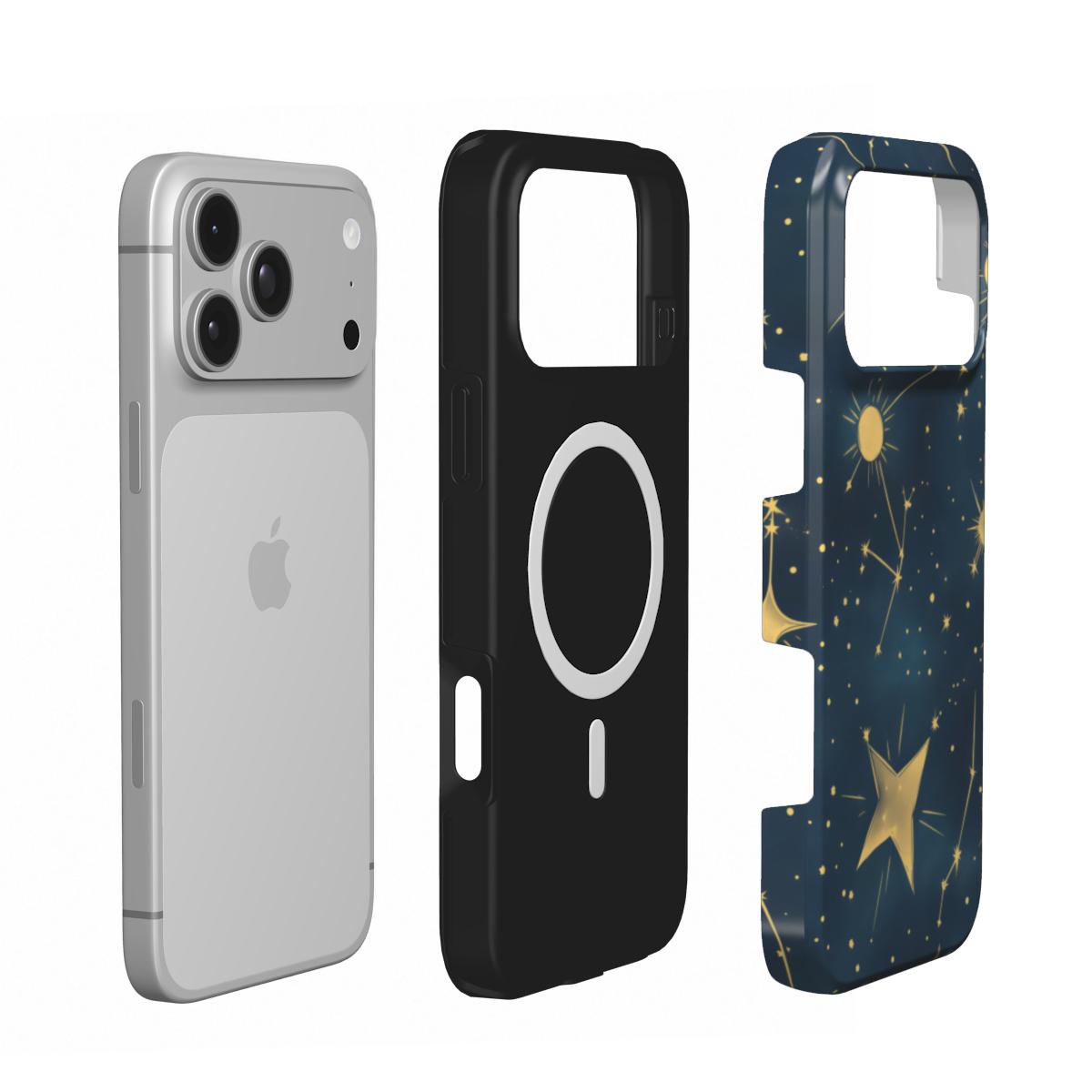 Celestial Star Chart phone case – MagSafe iPhone case, layer view