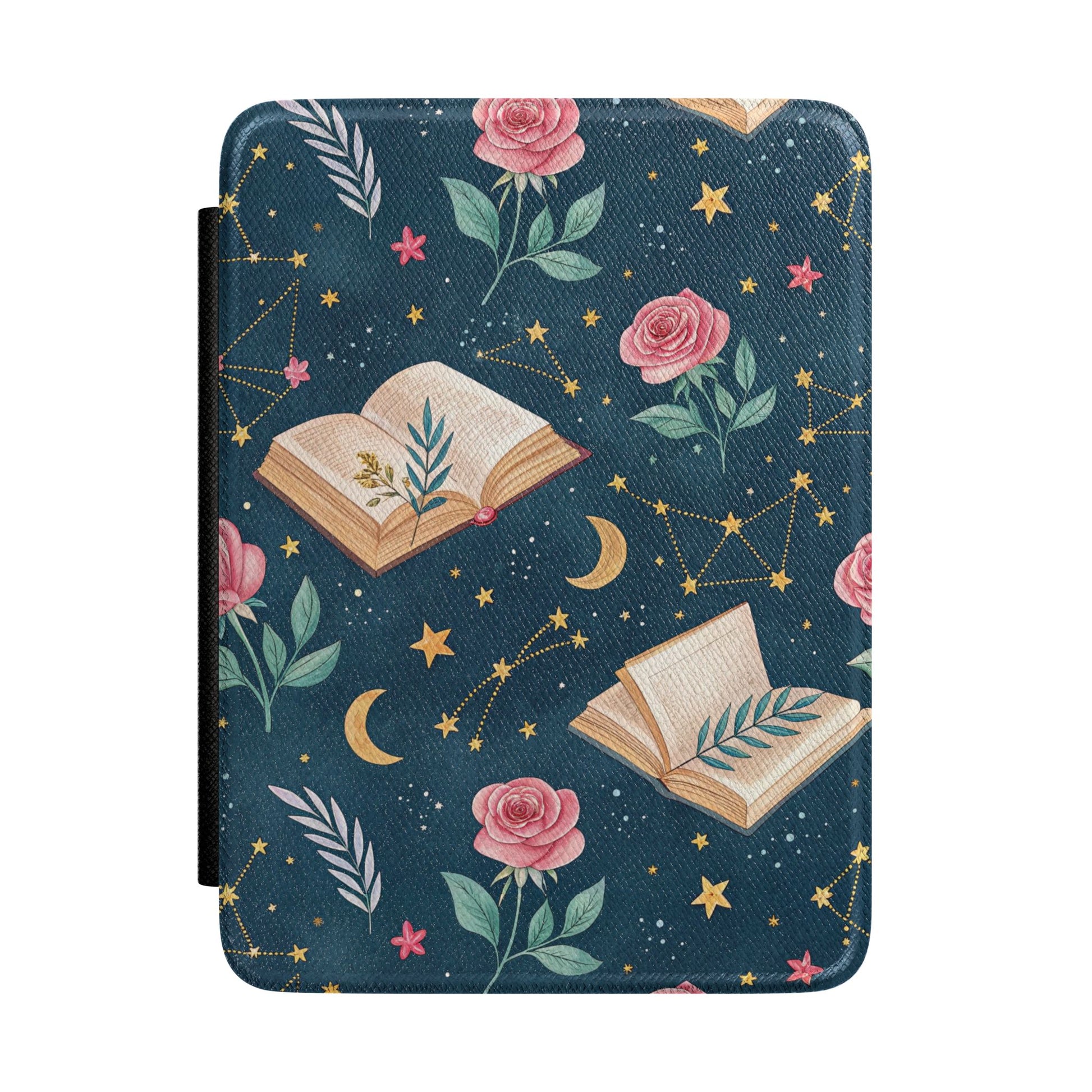 Celestial Storybook Kindle case — night-sky storybook print