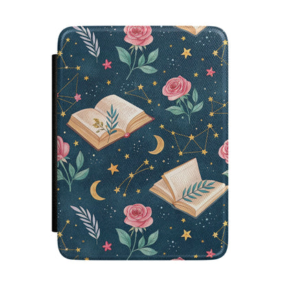 Celestial Storybook Kindle case — night-sky storybook print