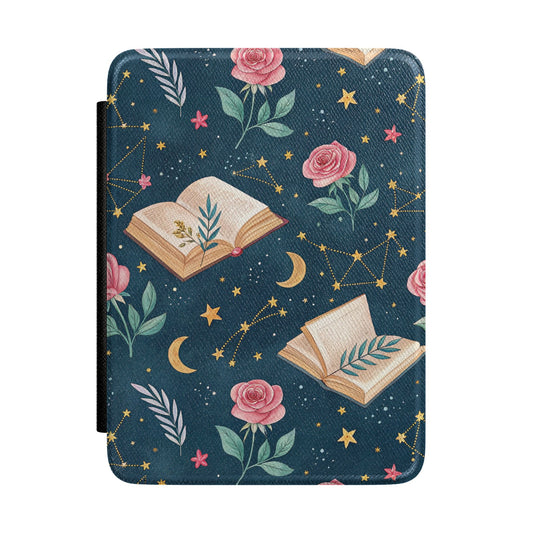 Celestial Storybook Kindle case — night-sky storybook print