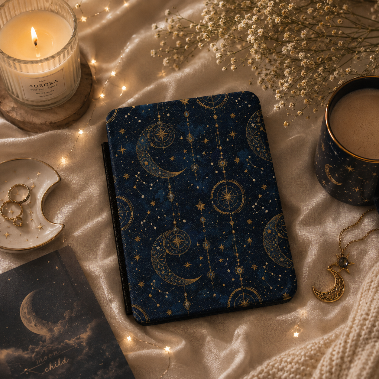 Celestial tarot Kindle case — additional view