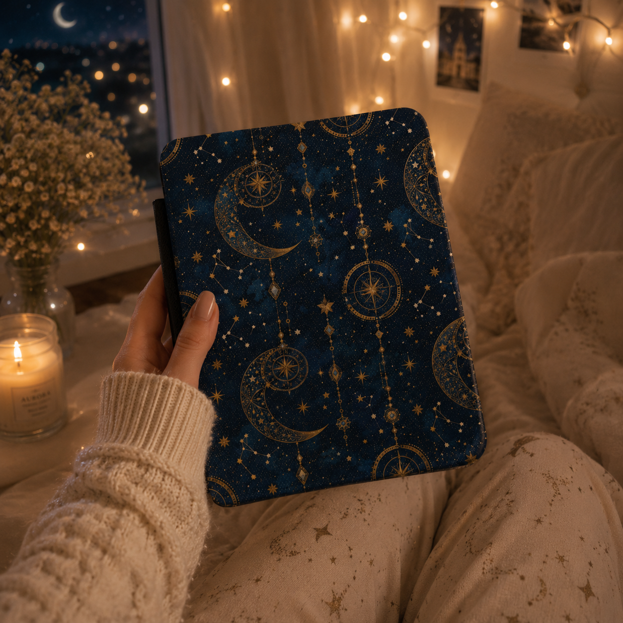 Celestial tarot Kindle case — additional view