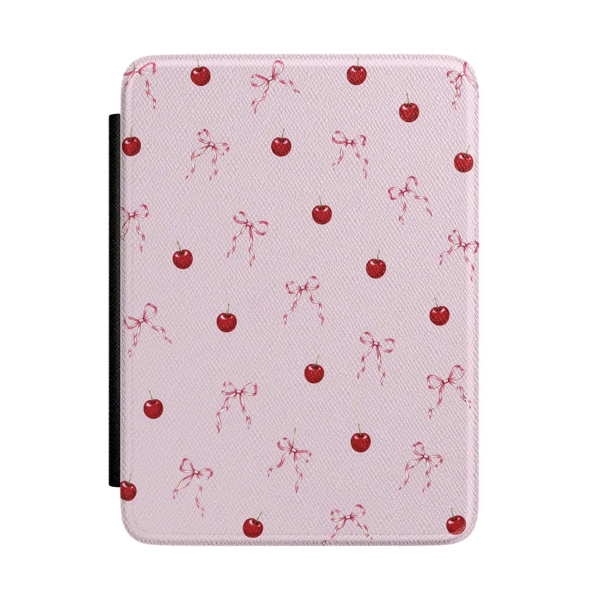 Cherries and Bows Kindle case — cherries and bows print
