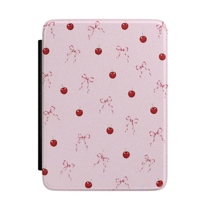 Cherries and Bows Kindle case — cherries and bows print