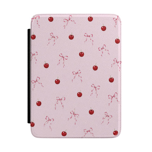 Cherries and Bows Kindle case — cherries and bows print