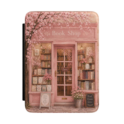 Cherry Blossom Bookshop Kindle case — cherry blossom bookshop print
