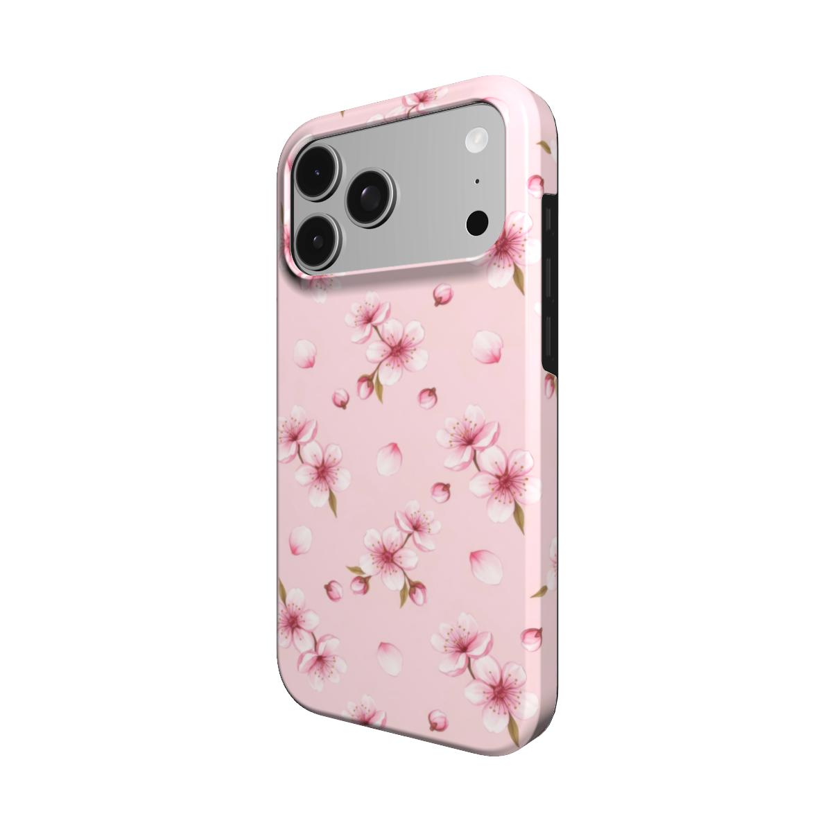 Cherry Blossom phone case – MagSafe iPhone case, detail view