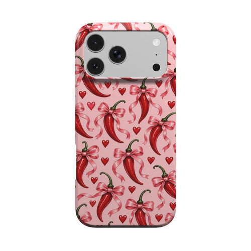 Chili Peppers & Bows phone case – MagSafe iPhone case, front view