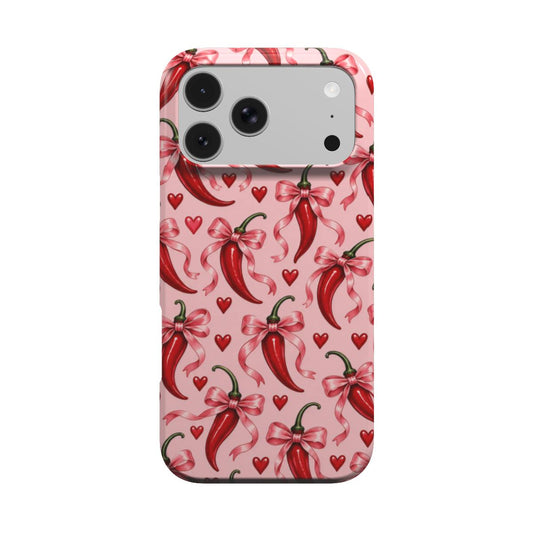 Chili Peppers & Bows phone case – MagSafe iPhone case, front view
