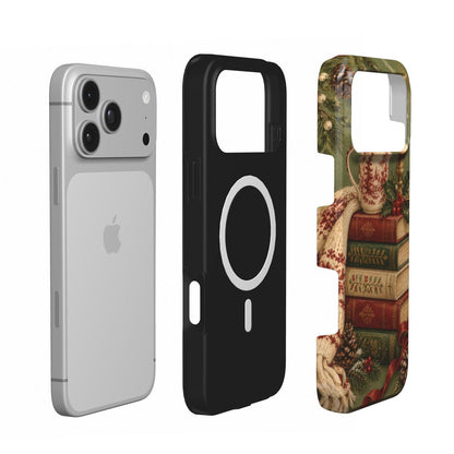 Christmas Book Stack phone case – MagSafe iPhone case, second detail view
