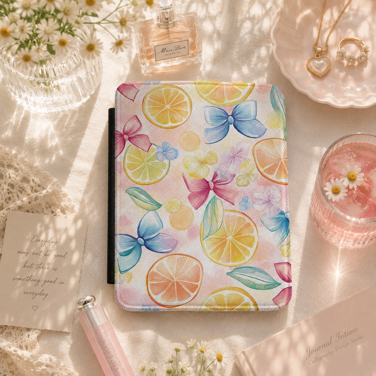 Citrus bows Kindle case — additional view