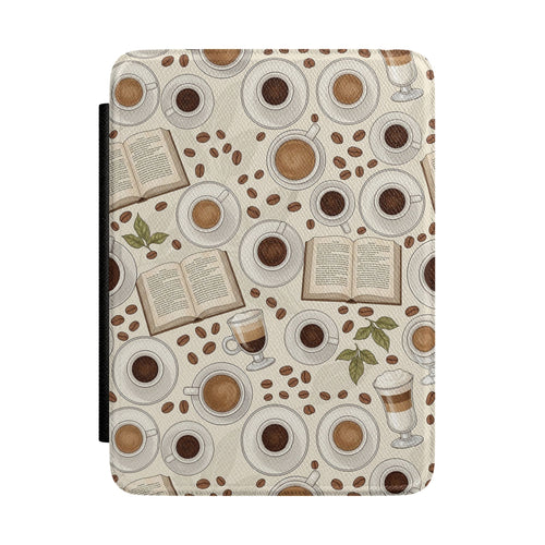 Coffee and Books Kindle case — coffee and books print