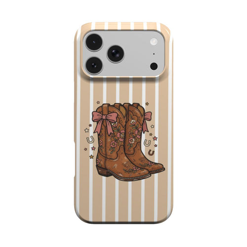 Coquette Cowboy Boots phone case – MagSafe iPhone case, front view