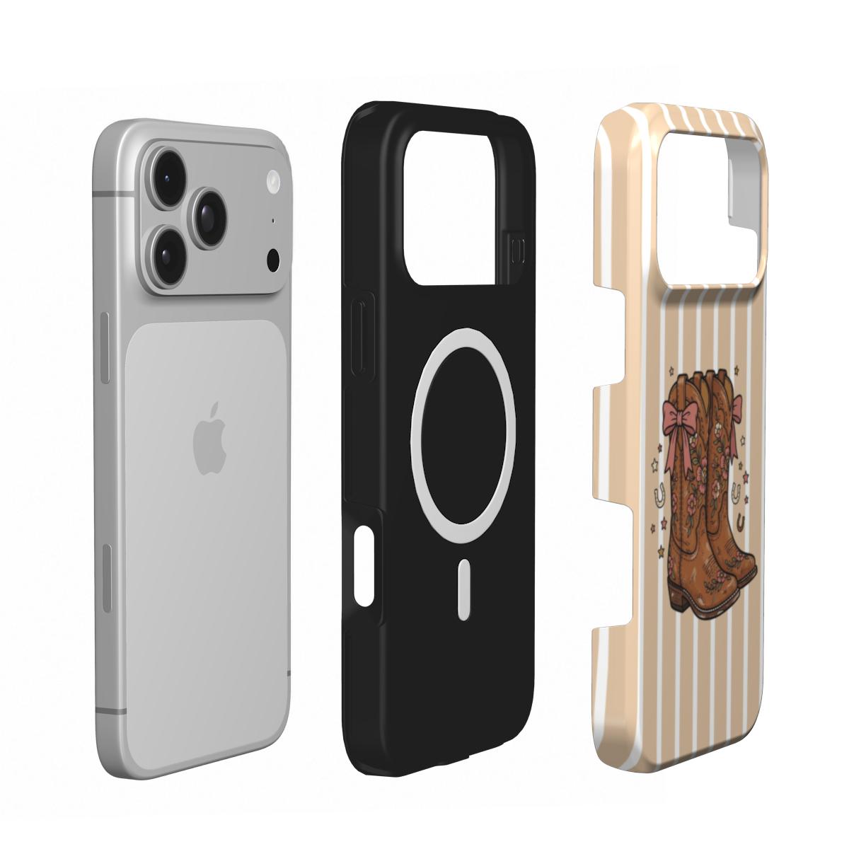 Coquette Cowboy Boots phone case – MagSafe iPhone case, second detail view