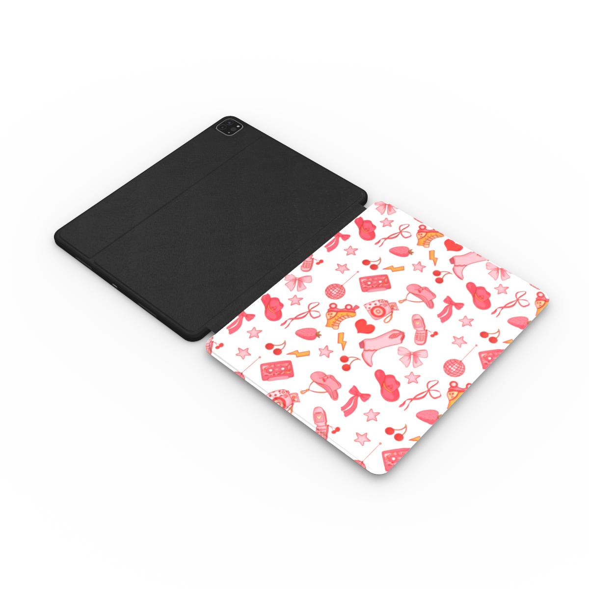 Coquette Cowgirl iPad case with the Apple Pencil in its slot