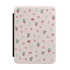Cottage Bookish Doodle Kindle Case