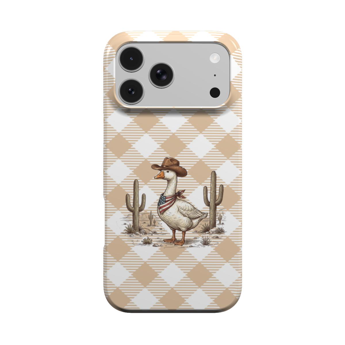 Cowboy Goose phone case – MagSafe iPhone case, front view