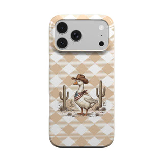 Cowboy Goose phone case – MagSafe iPhone case, front view