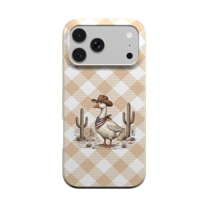 Cowboy Goose phone case – MagSafe iPhone case, front view