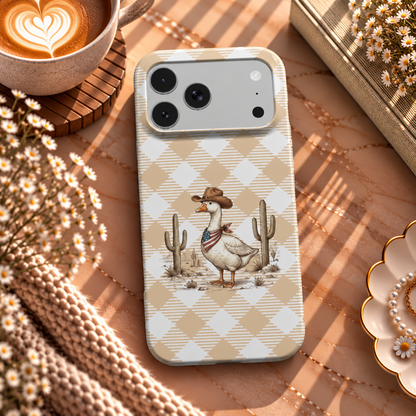 Cowboy Goose phone case – MagSafe iPhone case, lifestyle photo